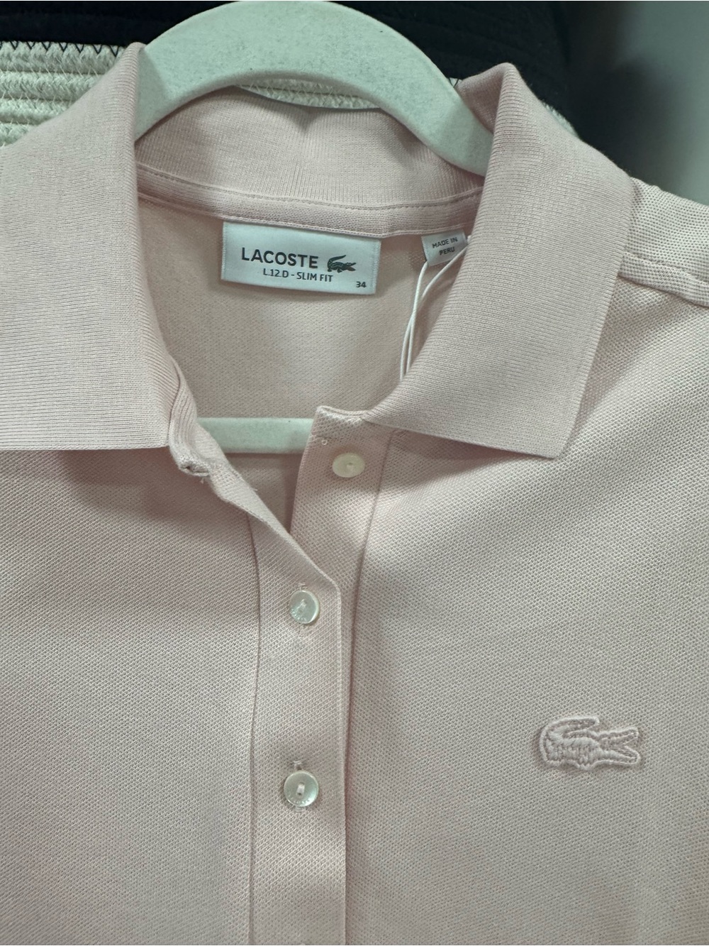 Lacoste Sleeveless Polo Top – NWT (New With Tags) – Blush Pink – Size 34 - Picture 4 of 5